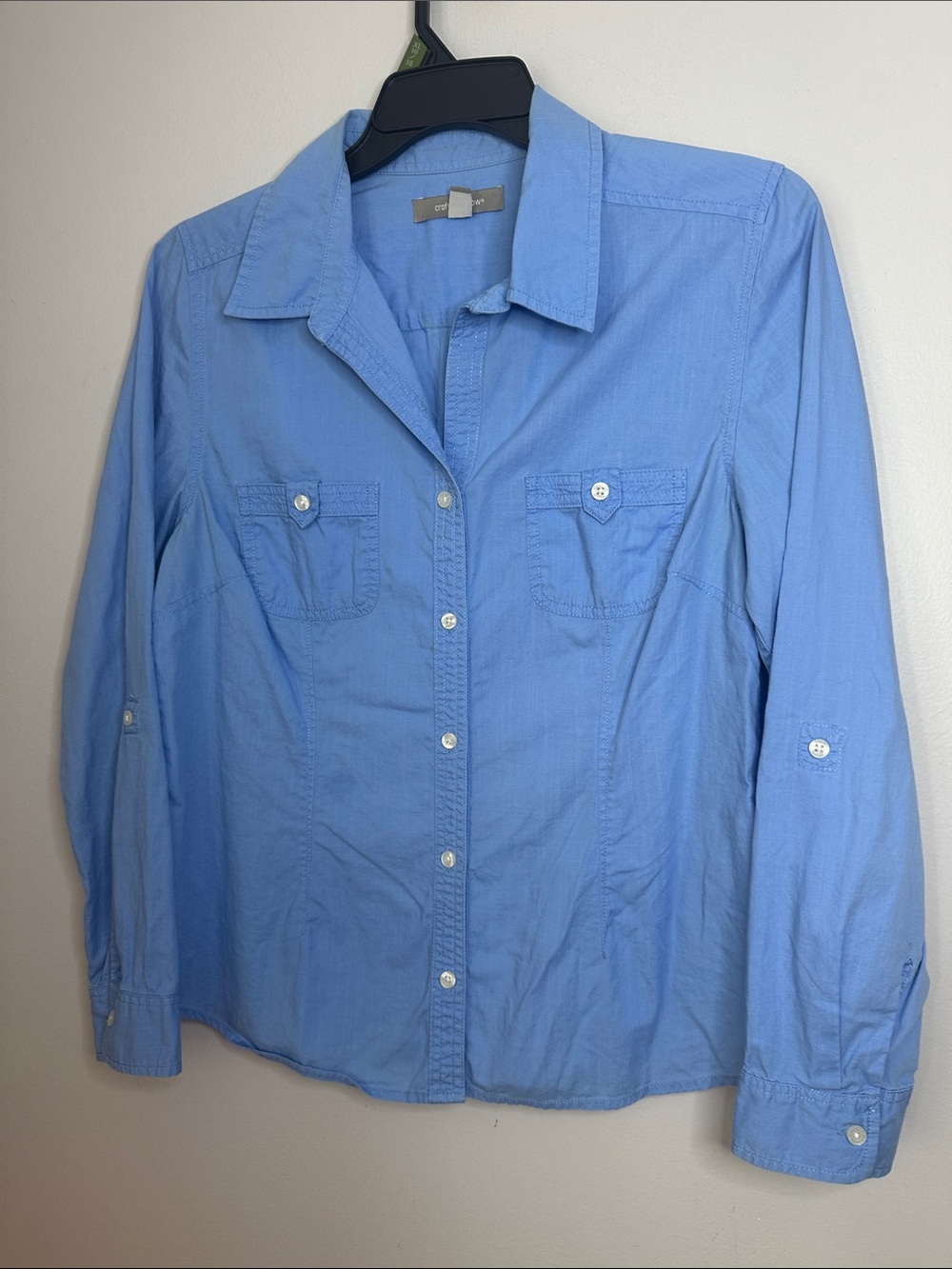 Light Blue Button-Up Shirt size L